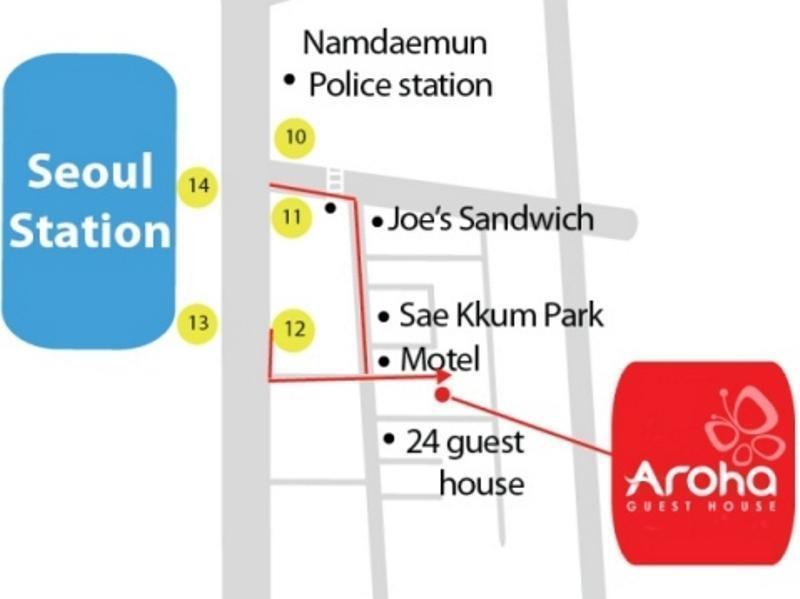 Aroha Guesthouse Seoul Station Exteriör bild